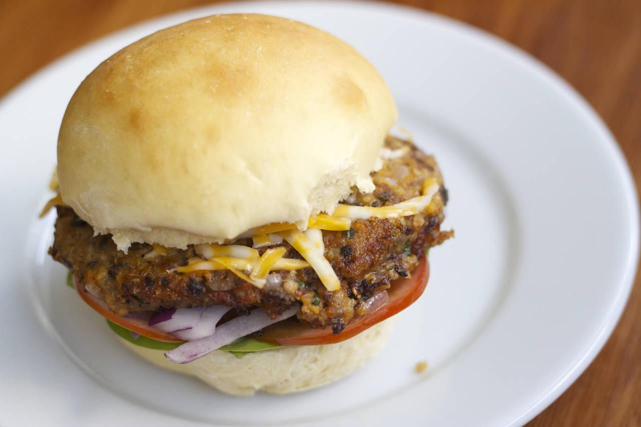 Sweet Potato and Black Bean Veggie Burgers