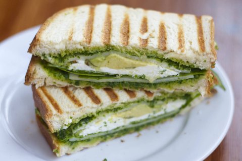 Avocado Kale Pesto Grilled Cheese